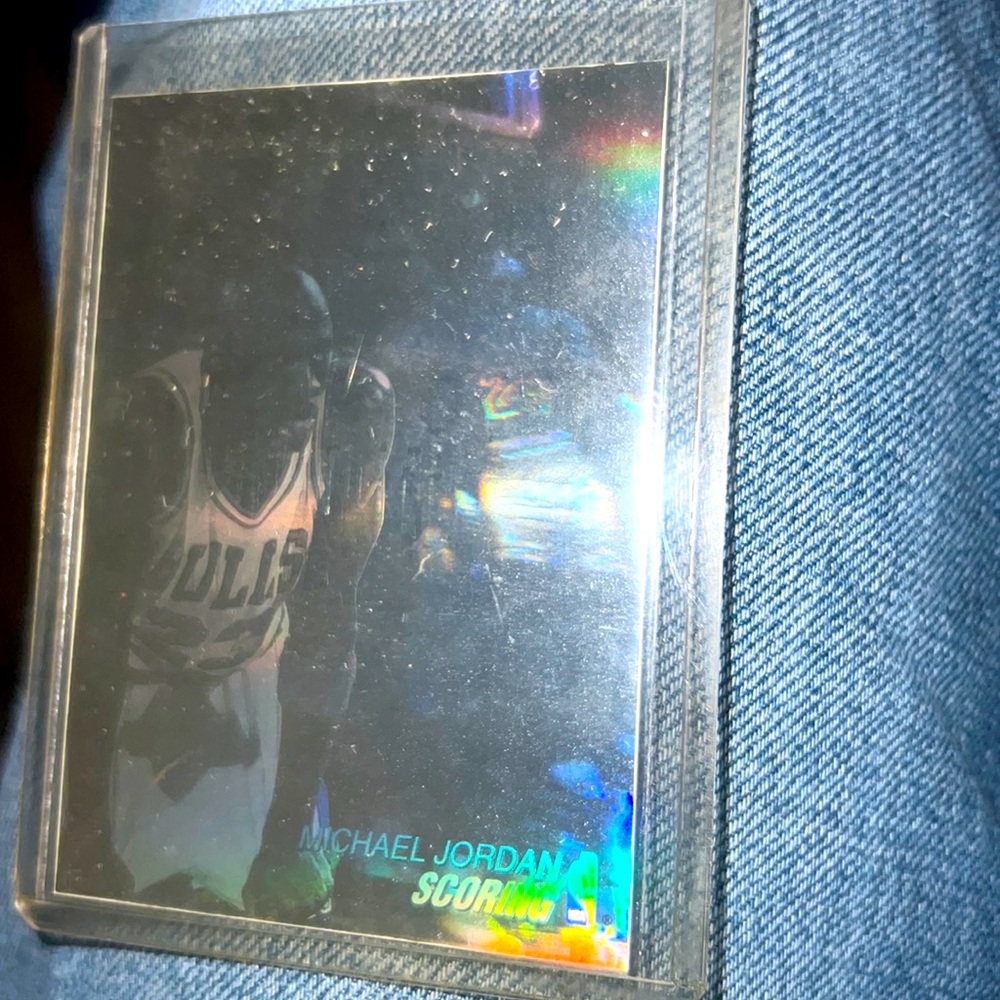 1991-92 upper deck Michael Jordan scoring hologram #aw1